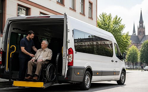 Interaktives Bestellformular für Patiententransporte